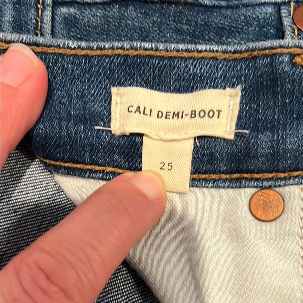 Madewell Cali Demi Boot Cut Jeans 25 - Picture 2 of 6